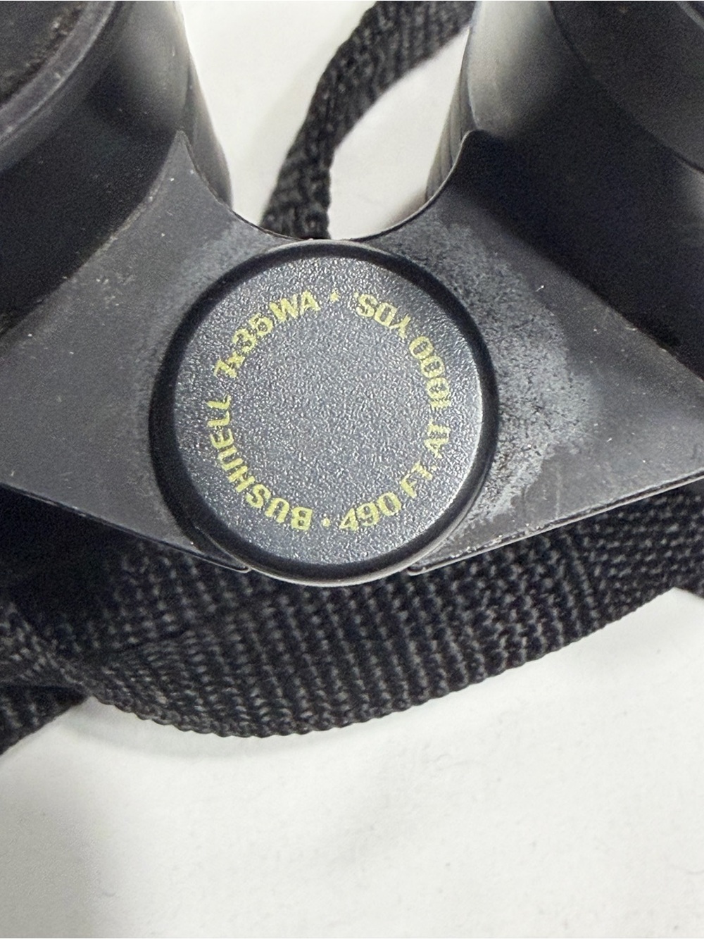 Compact Bushnell Black Binoculars with Neck Strap